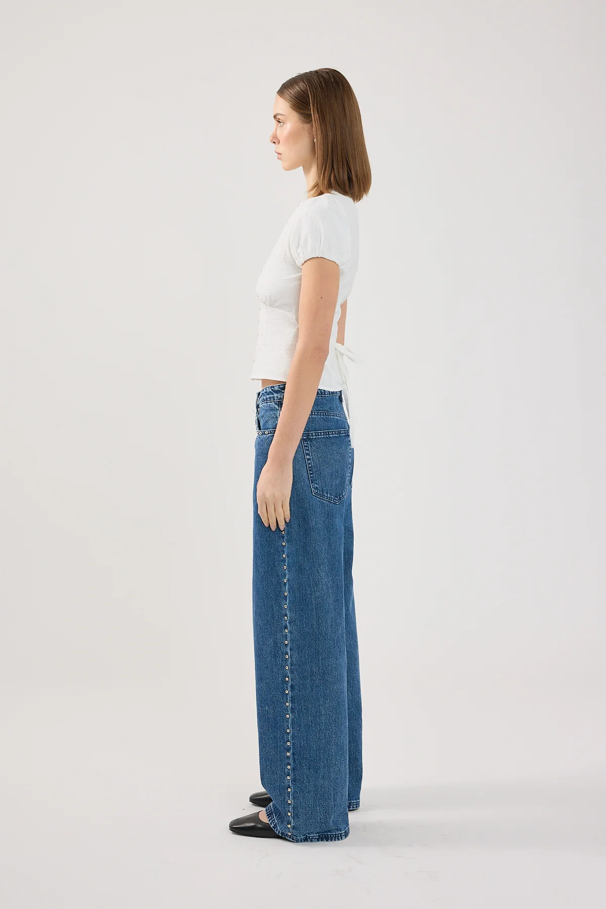 Perfect Stranger Aurora Keyhole Top White - Image 4