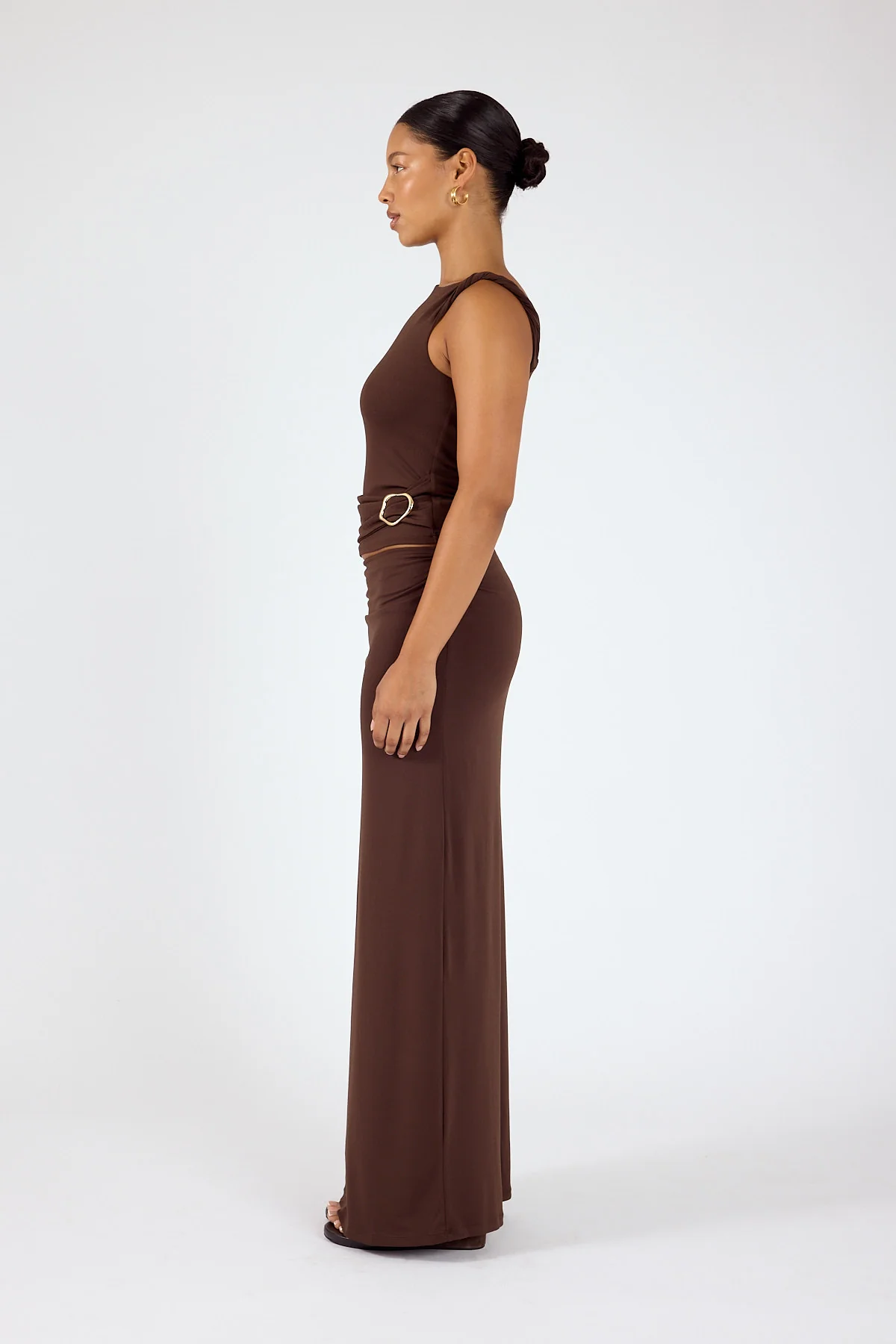 Perfect Stranger Dorian Maxi Skirt Brown - Image 3