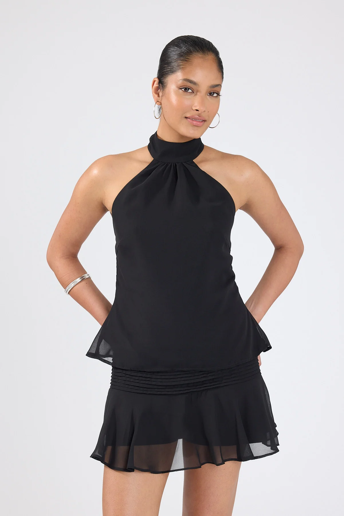 Perfect Stranger Eland Mid Rise Skort Black - Image 4