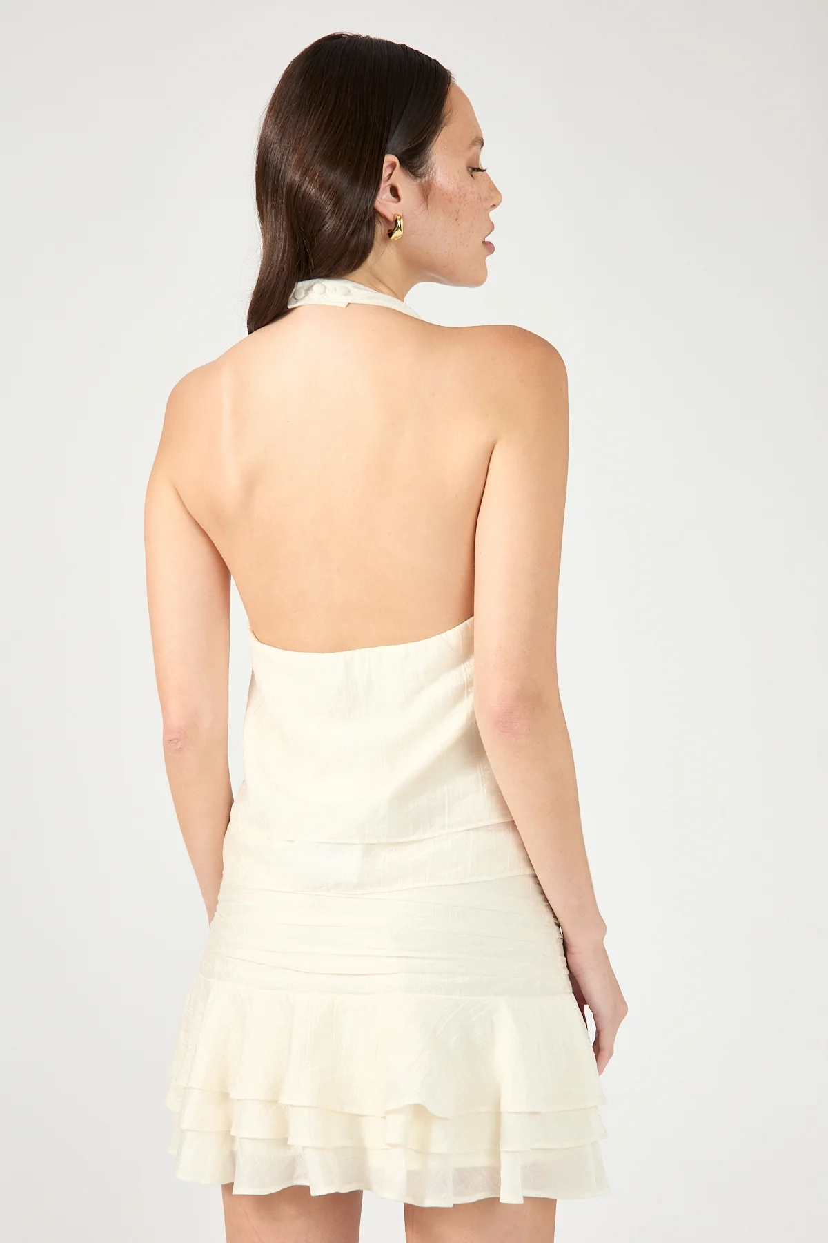 Perfect Stranger EllaMae Ruffle Mini Skort Off White - Image 8
