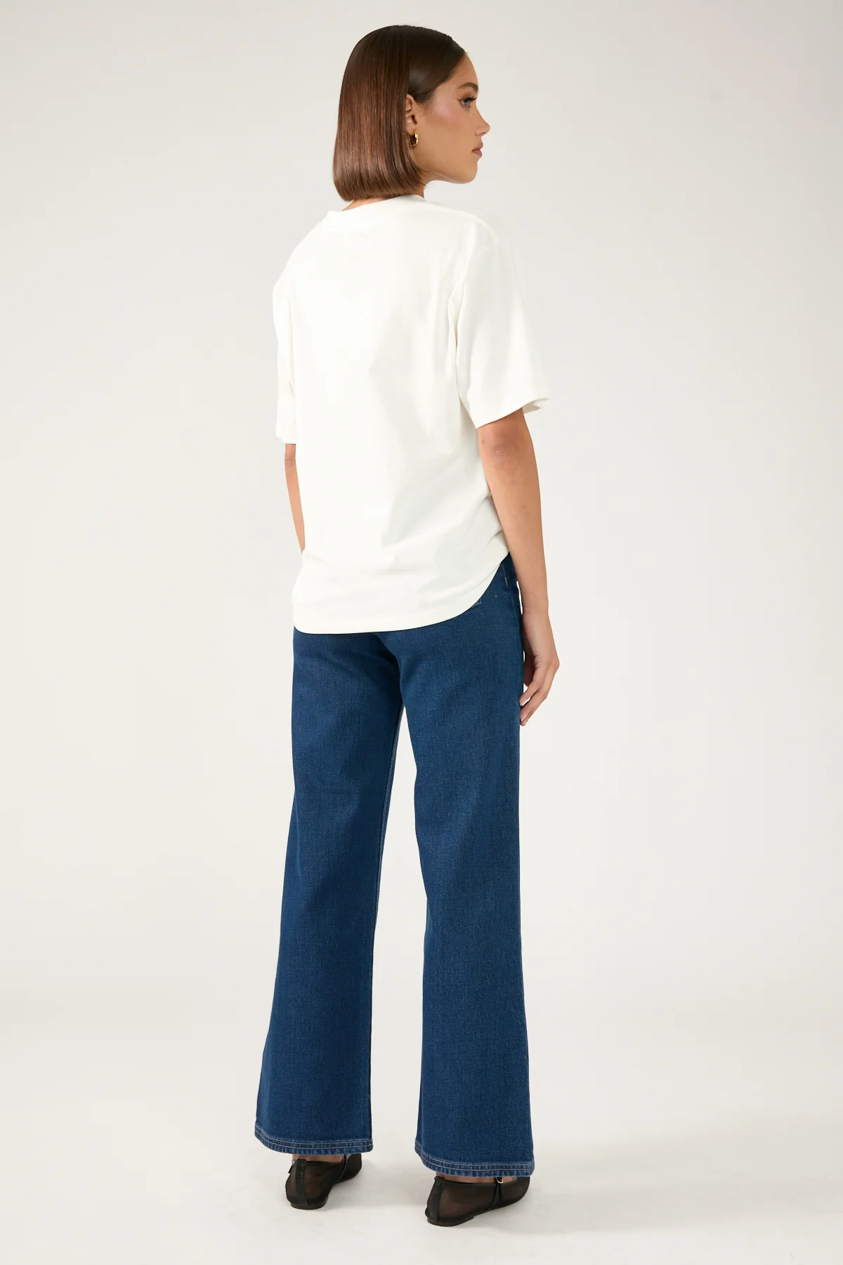 Perfect Stranger High Rise Wide Leg Jean Dark Blue Denim - Image 6