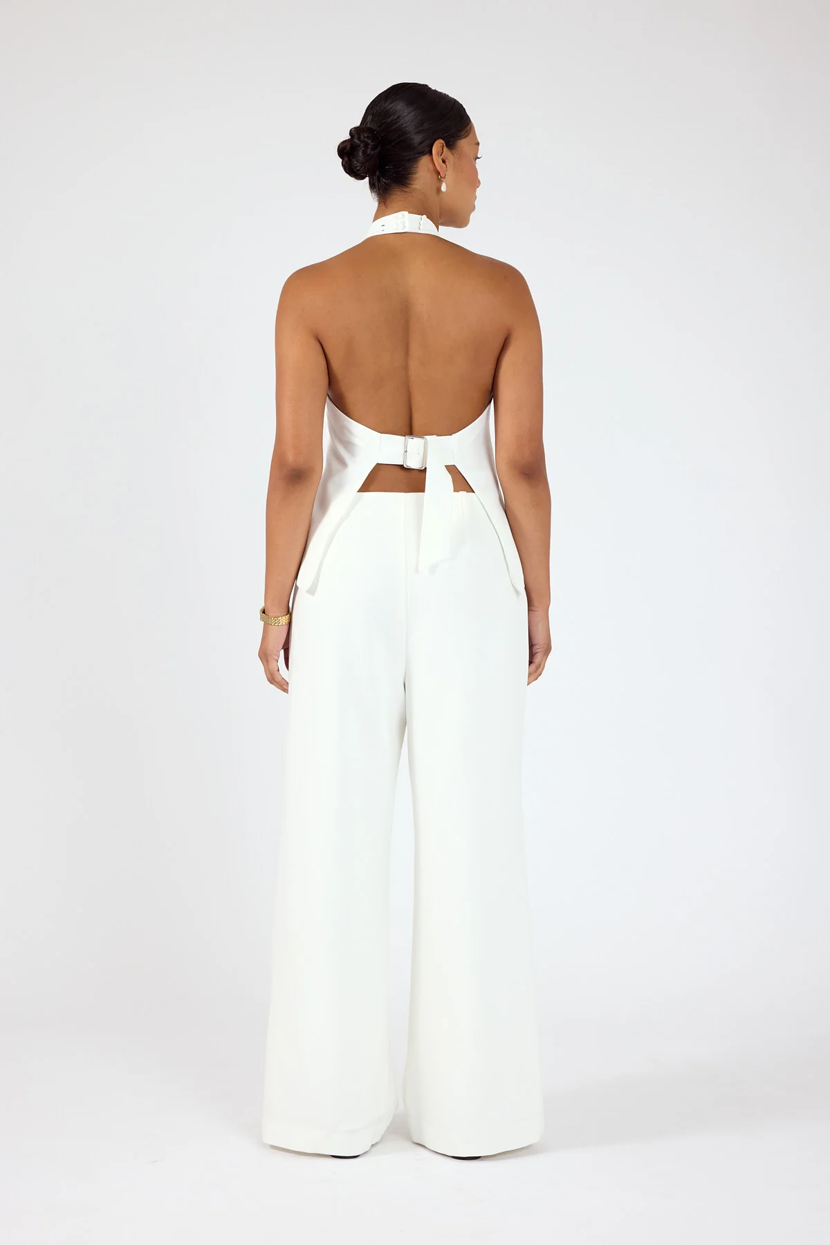 Perfect Stranger Linear Luca High Waist Pant White - Image 4