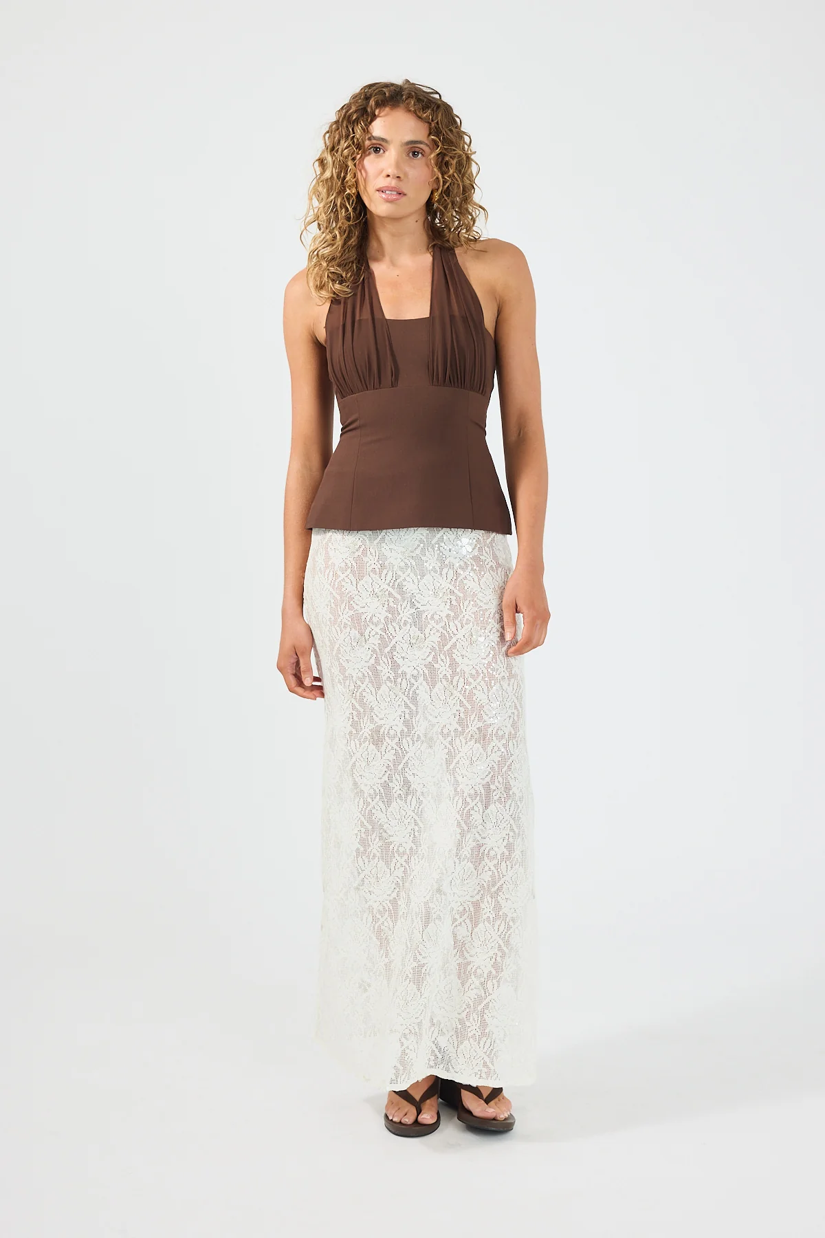 Perfect Stranger Lula Halter Top Brown - Image 5
