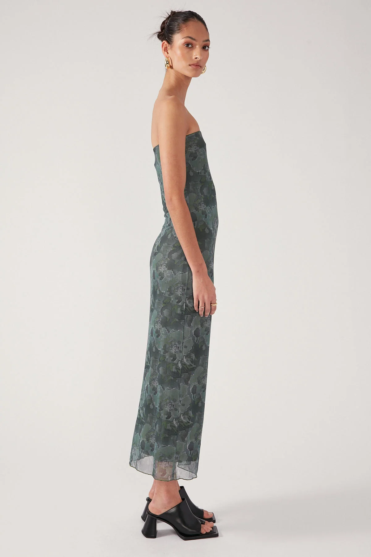 Perfect Stranger Magnolia Blur Midi Dress Multi - Image 4