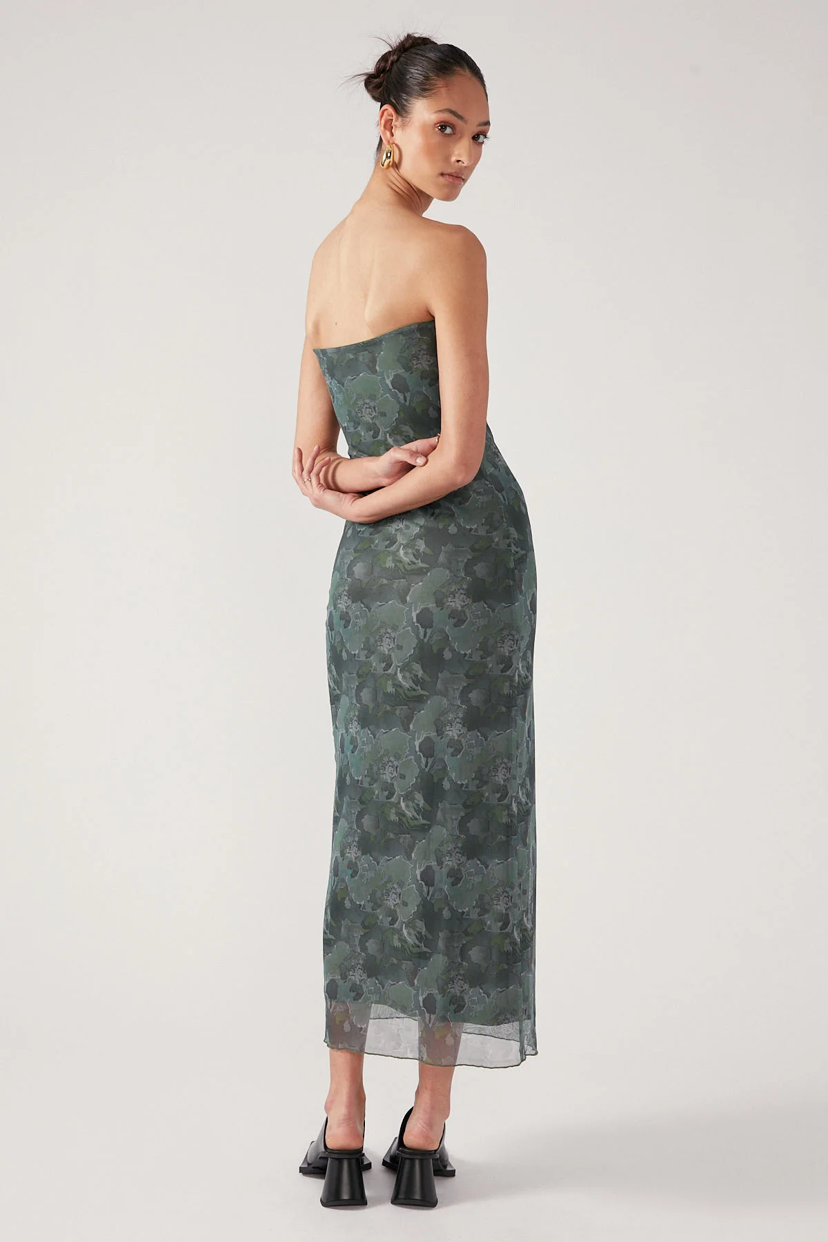 Perfect Stranger Magnolia Blur Midi Dress Multi - Image 5
