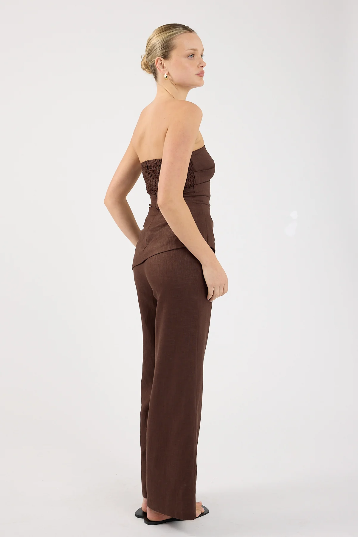 Perfect Stranger Marlo Mid Rise Menorca Pant Brown - Image 4