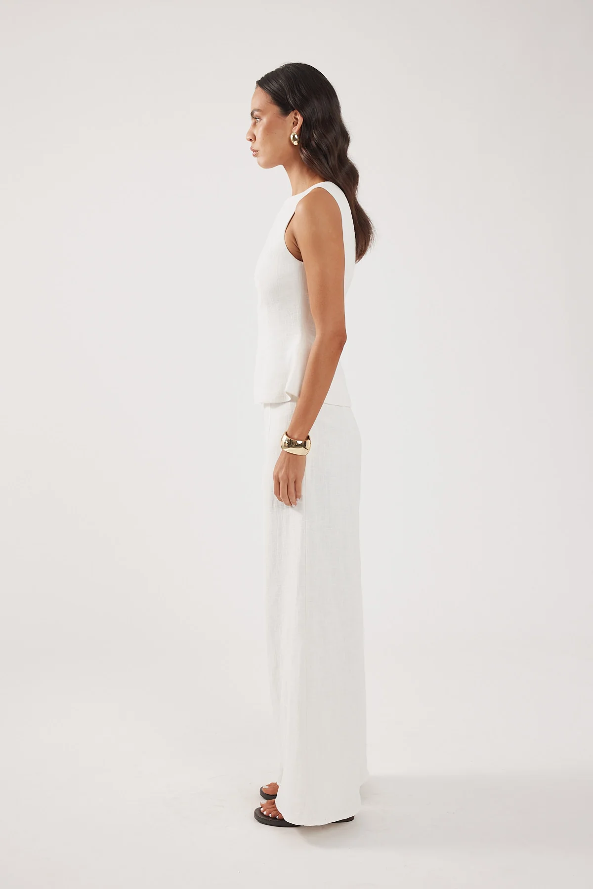 Perfect Stranger Menorca Boat Neck Top Off White - Image 2