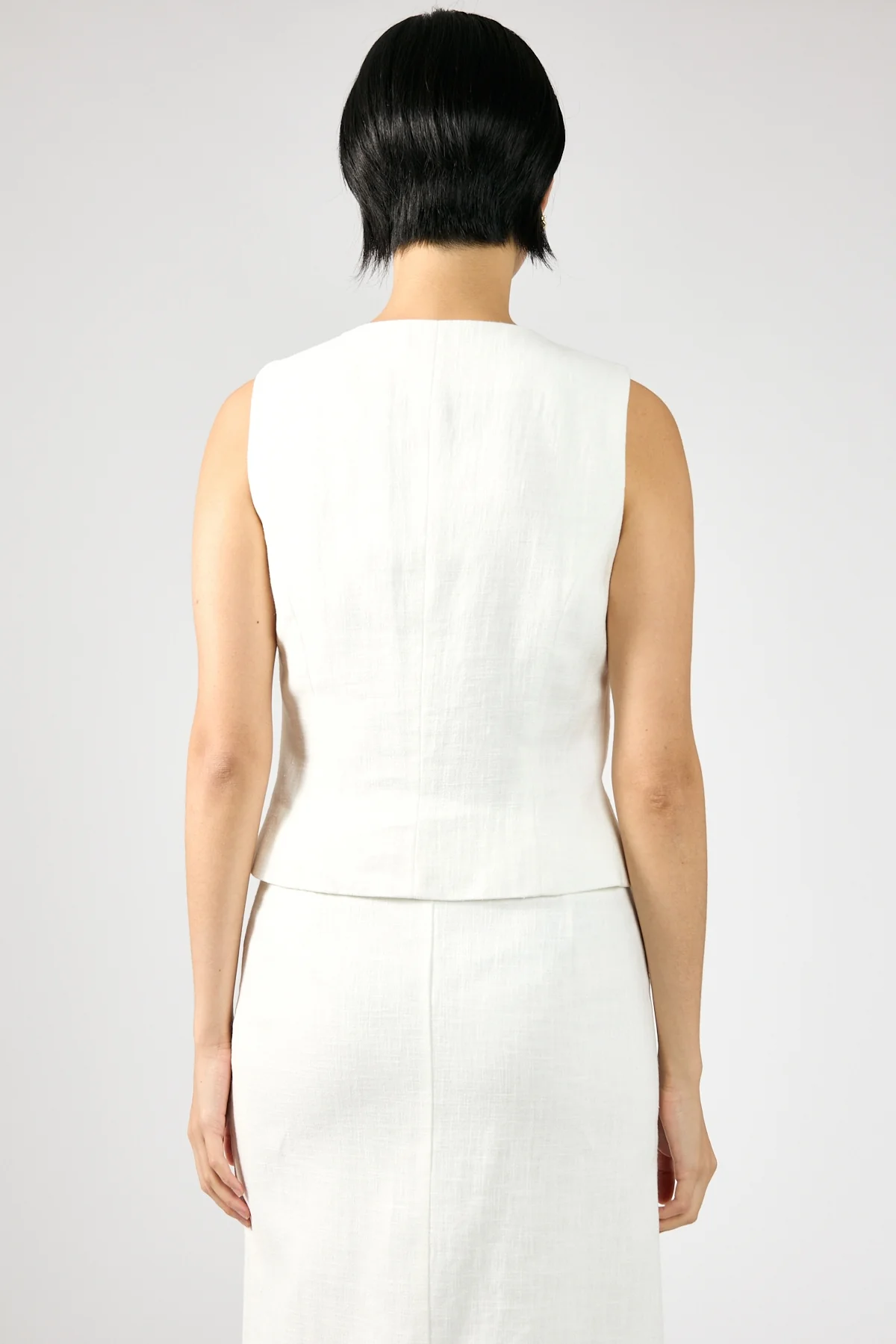 Perfect Stranger Menorca Tie Up Vest Top White - Image 6