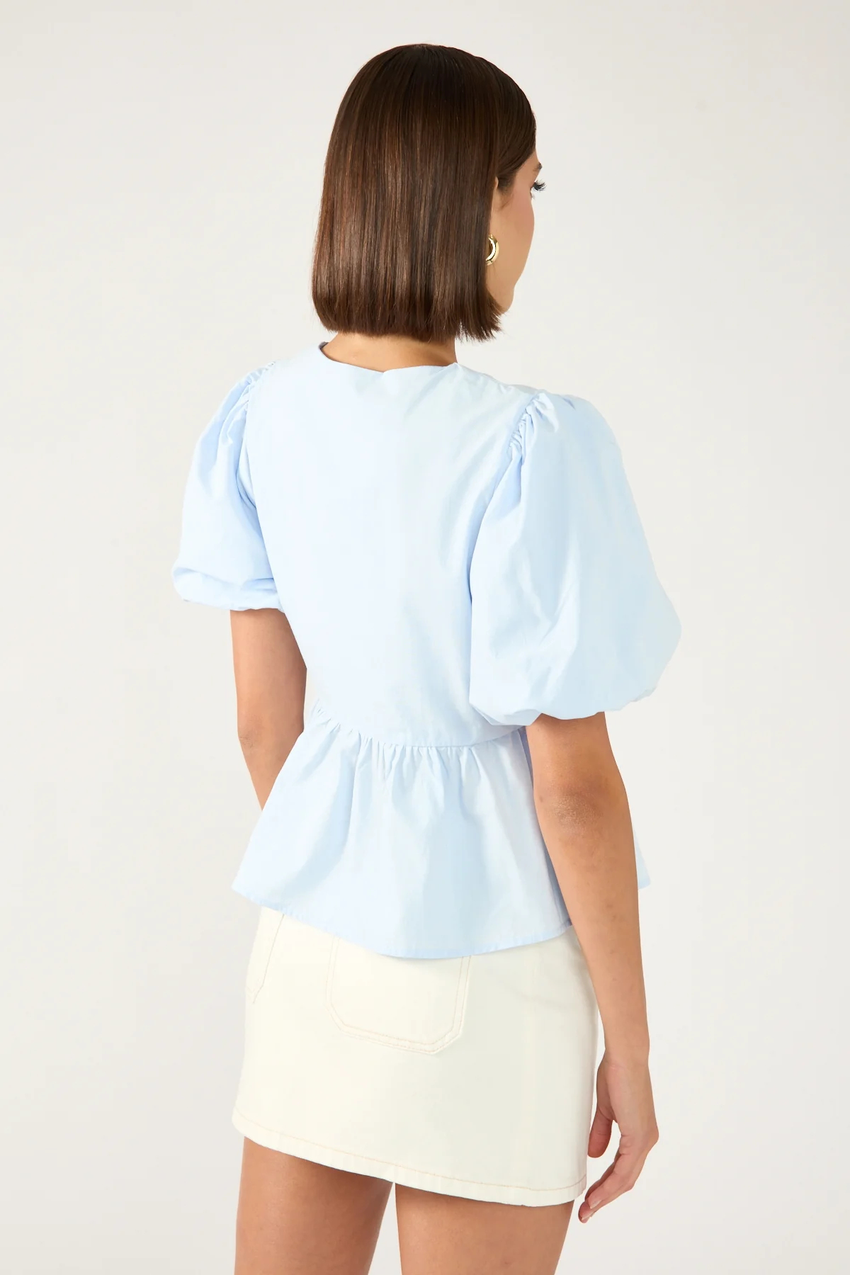 Perfect Stranger Mika Denim Mini Skirt Cream - Image 5