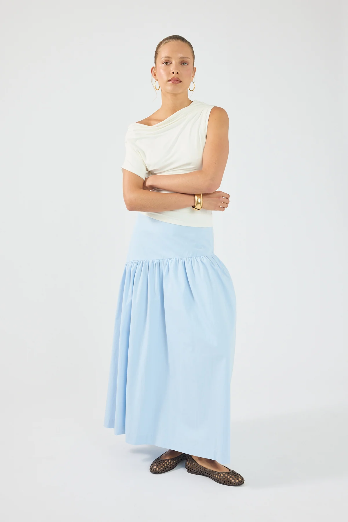 Perfect Stranger Monti Maxi Skirt Blue - Image 5