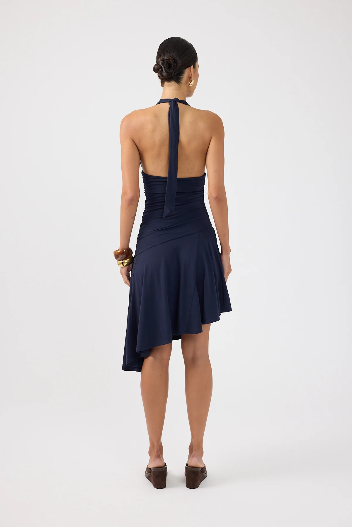 Perfect Stranger Rory Halter Midi Dress Navy - Image 6