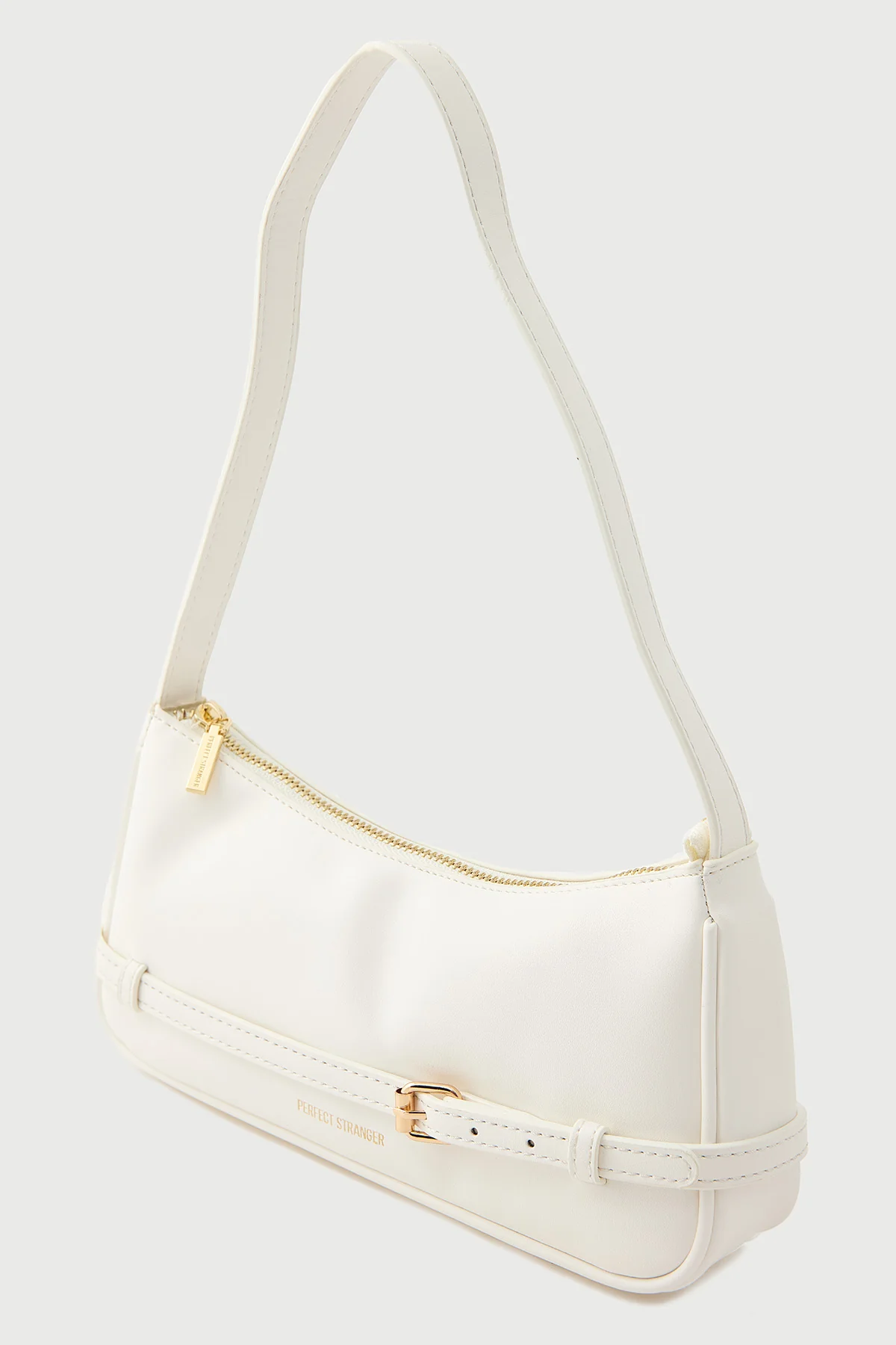 Perfect Stranger Selene Mini Buckle Handbag White - Image 3