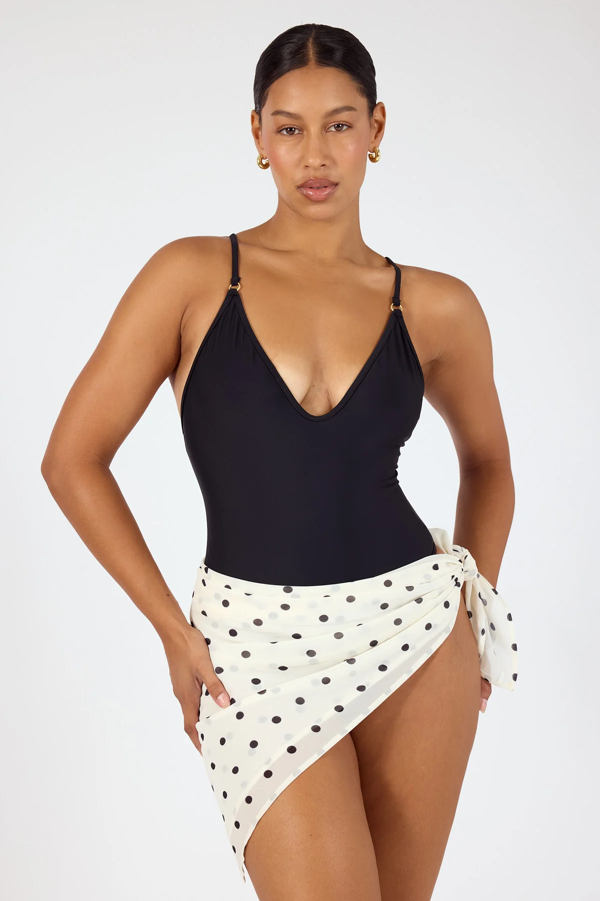 Perfect Stranger Spice Sunset One Piece Bodysuit Black - Image 6