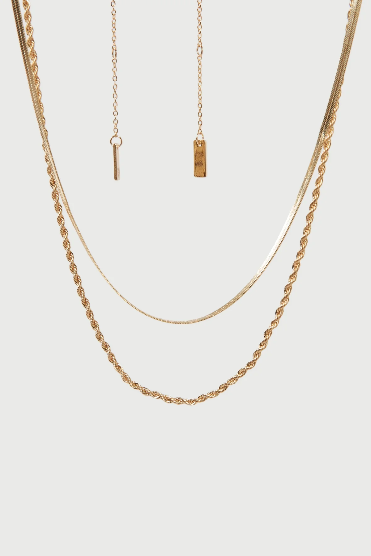 Perfect Stranger Twist Snake Chain Plated Necklace Pack 18K Gold Plated - Image 2
